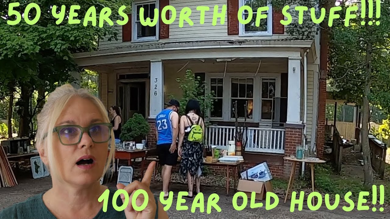 Thrifting in a 100 year old house!  Great stuff from yard sales!!  Quick sales!