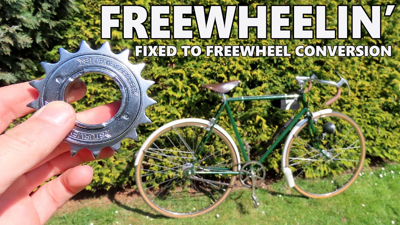 Fixed gear to freewheel conversion - vintage bike tinkering!