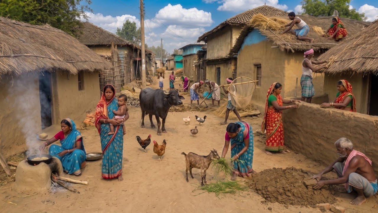 Peaceful Village Life | Beautiful Nature, Farming & Daily Struggles