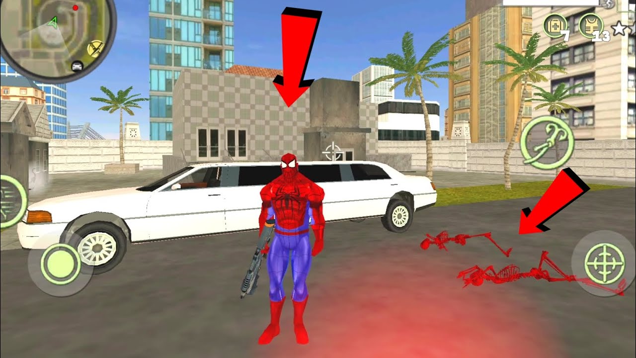 Super Rope Hero Spider Open World Street Gangster (Spider Man Luxury Cars) - Android Gameplay HD