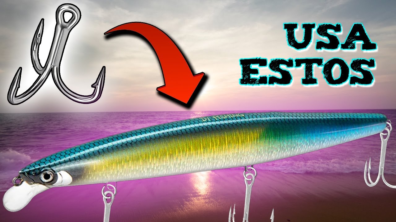 NUEVOS SEÑUELOS de PESCA a SPINNING de Aliexpress y COMO CAMBIAR los ANZUELOS TRIPLES 👉Los mejores❓❓