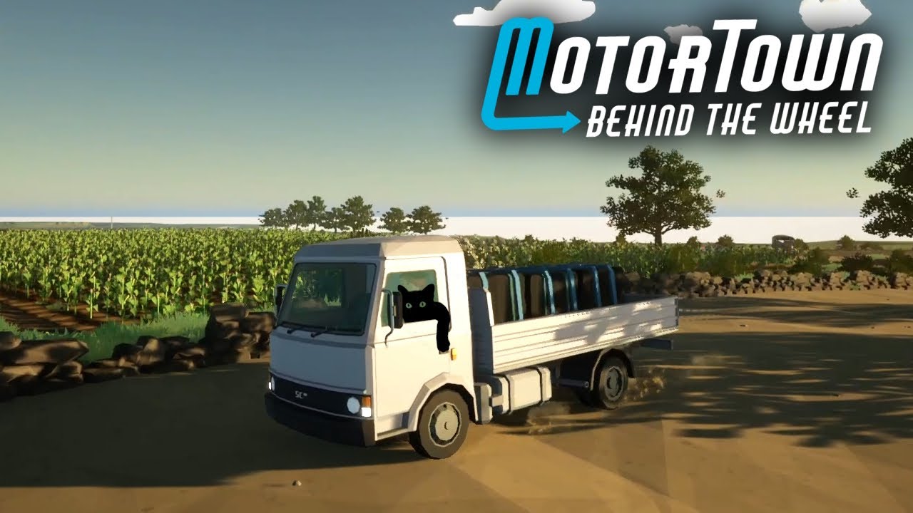 Calm Driving and Local Deliveries in Motor Town - No Commentary Realistic Gameplay w/ Steering Wheel