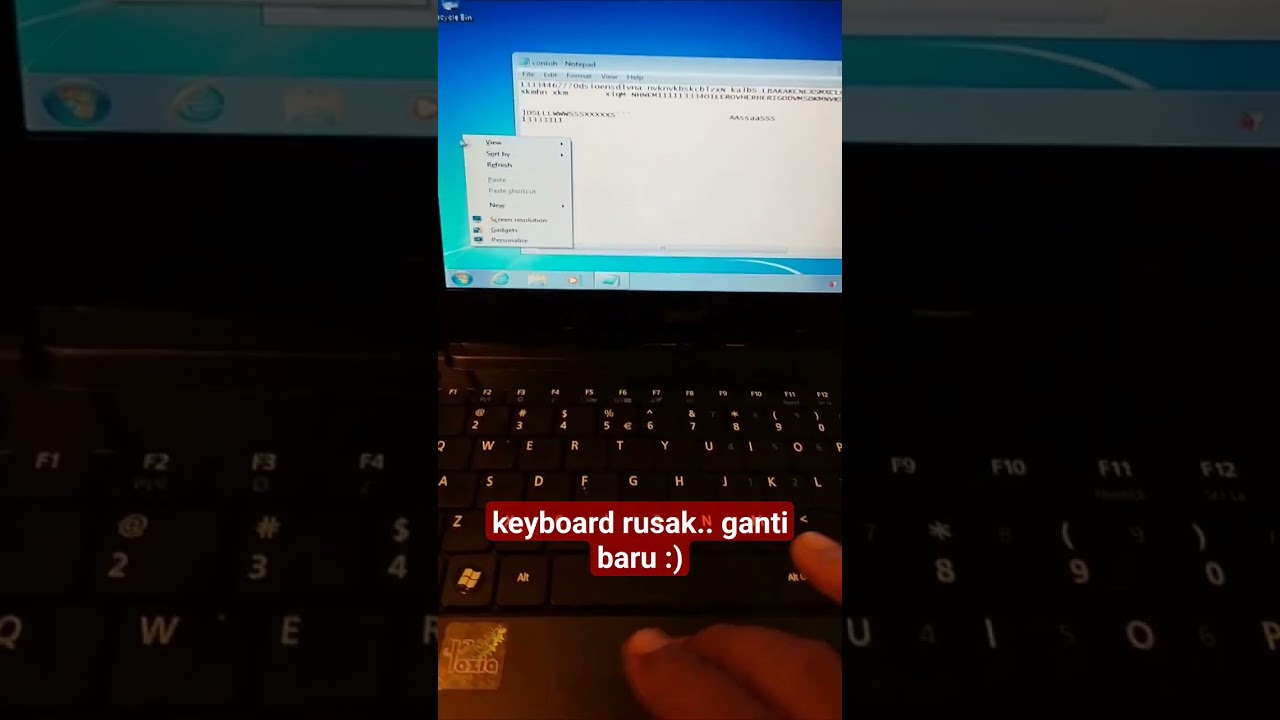 ganti keyboard baru disini aja. banda aceh ulee kareng . #laptop #servicelaptop #service