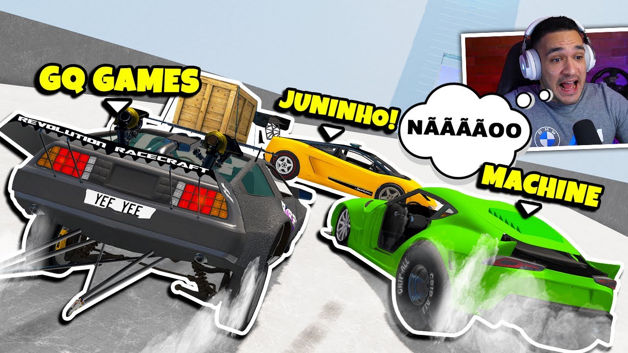 CARROS CONSTRUÍDOS ALEATORIAMENTE na NOVA PISTA de SKI! BeamNG.drive