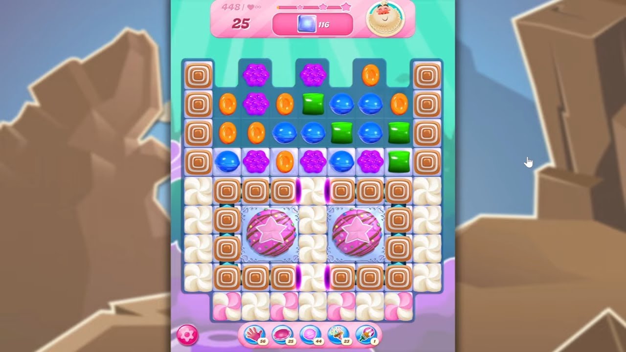 Candy Crush Saga LEVEL 448 NO BOOSTERS (new version)🐟☑️