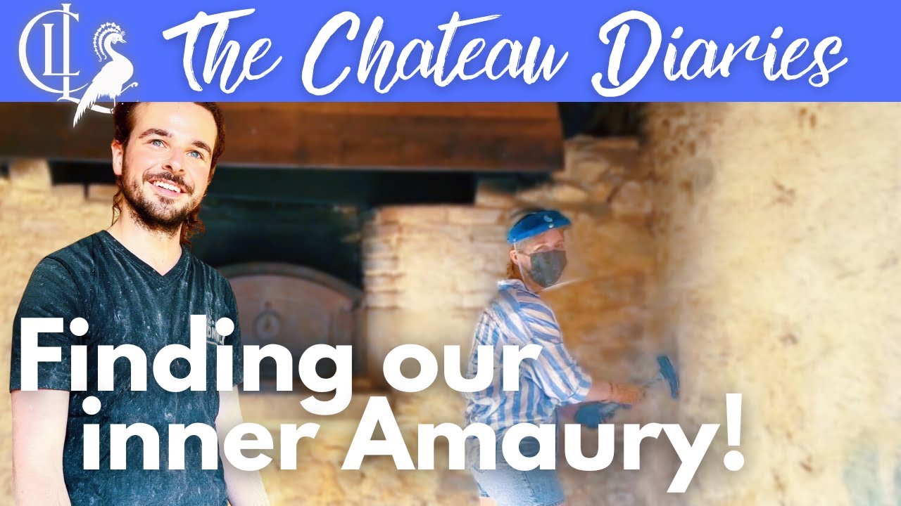 We can work hard too, Dan! @Escape to rural France | Renovating one of the Chateau's 19th century rooms