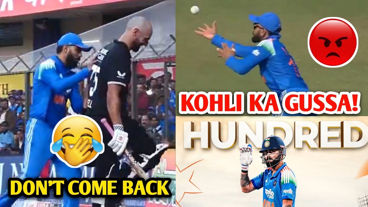 Kohli's SHOCKING Moment: New Zealand Player Gets Pushed During Match