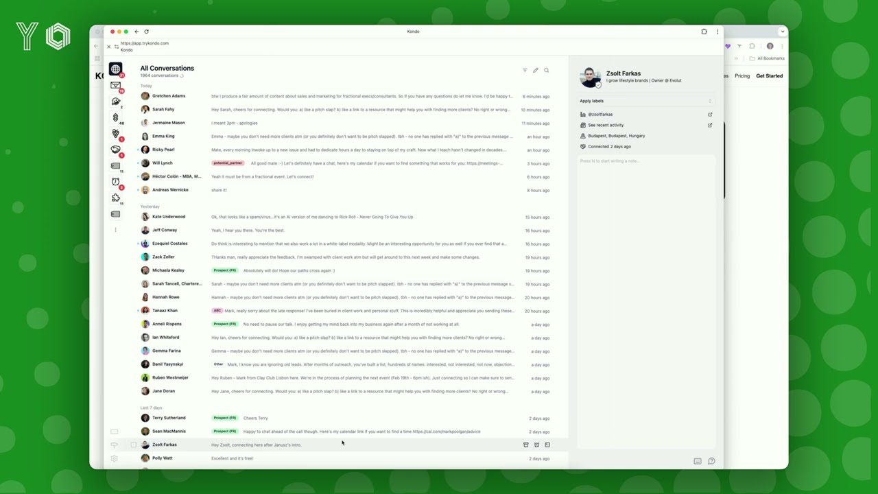 Is This the Best LinkedIn Inbox Tool Ever? (Kondo Walkthrough)
