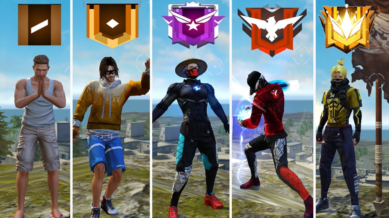 TIPOS DE JOGADORES DE FREE FIRE DO OURO AO MESTRE | TENTE NÃO RIR