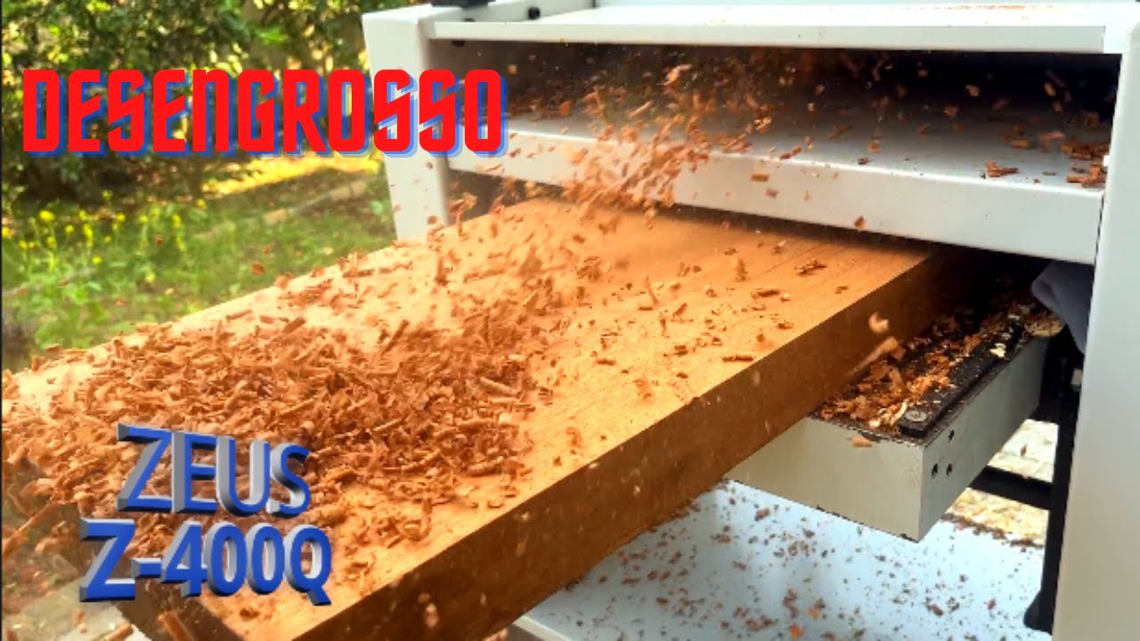 Plaina Desengrossadeira Zeus Z-400Q 400mm de largura por 150mm altura!
