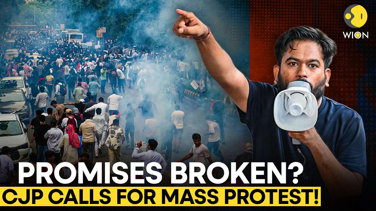 CJP Announces September 5 Delhi March, Accuses Government of Breaking Its Promises | WION Originals