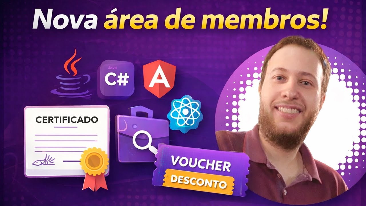 Nova área de membros - Certificados, Trilhas, Vouchers e Vagas de Emprego
