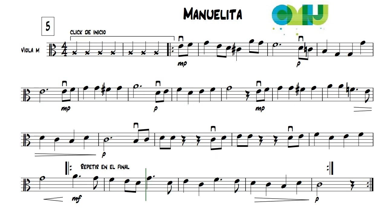 13 Manuelita - Viola melodía