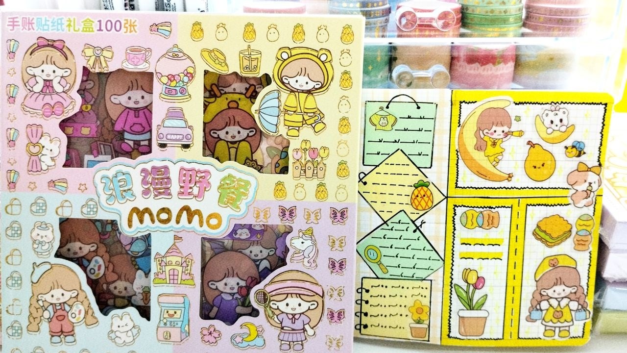 💫[ASMR] Cute & Aesthetic Journal Ideas 🌈 Kawaii Stickers Decoration & Journaling #asmr #sticker #diy
