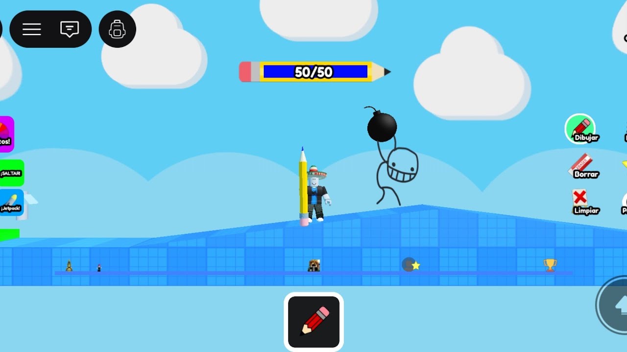 Jugando a un obby de...
