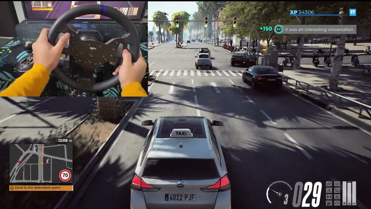 🚗 Taxi Life Simulator with Gaming Wheel PXN V99🔥🔥🔥
