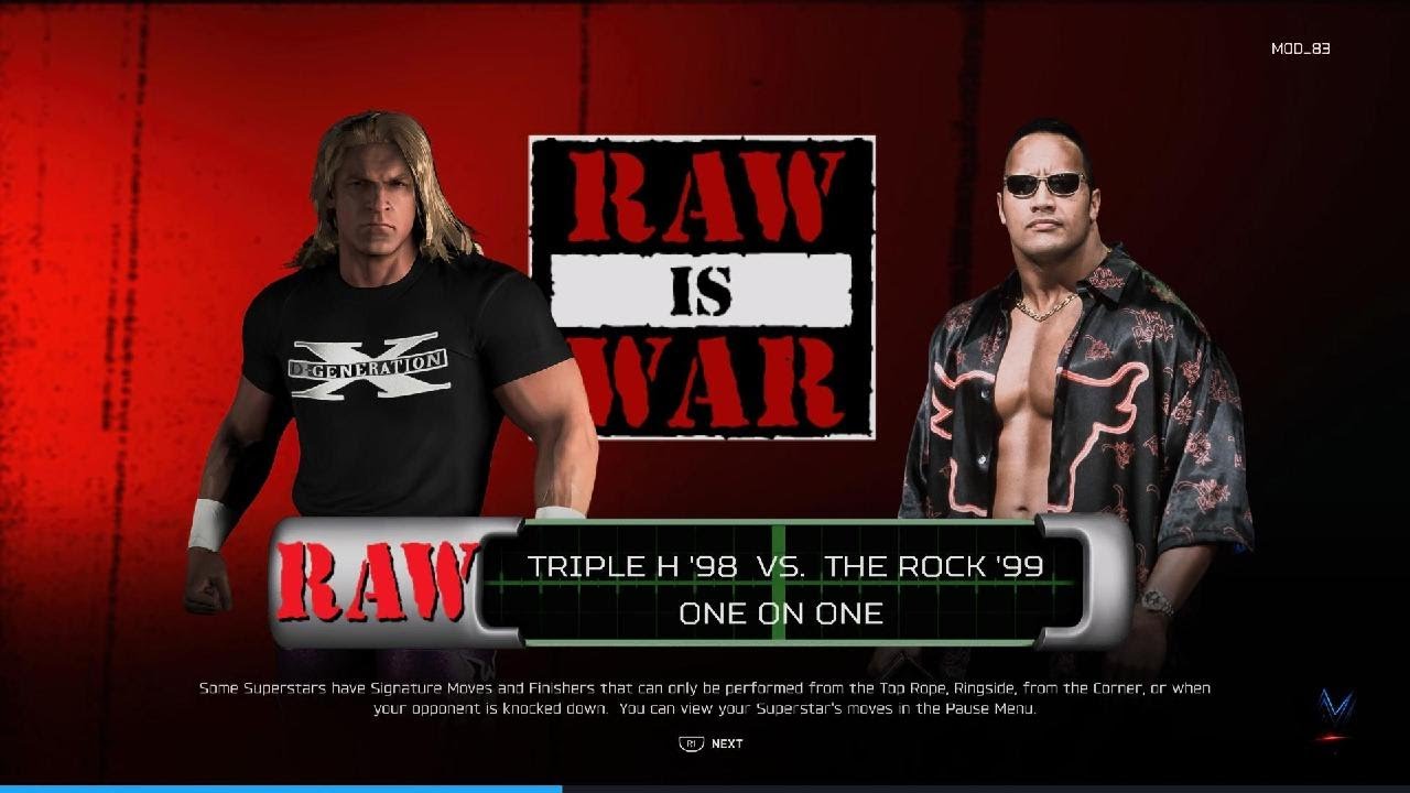 WWE 2K26 RAW IS WAR TRIPLE H 98 🆚 THE ROCK 99