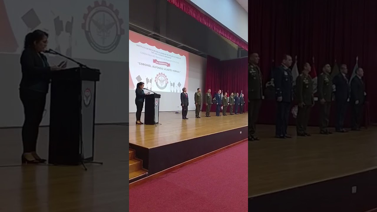 Primera Parte de la Ceremonia de Término del Plan de estudios de la XVI Promoción del Iestpffaa