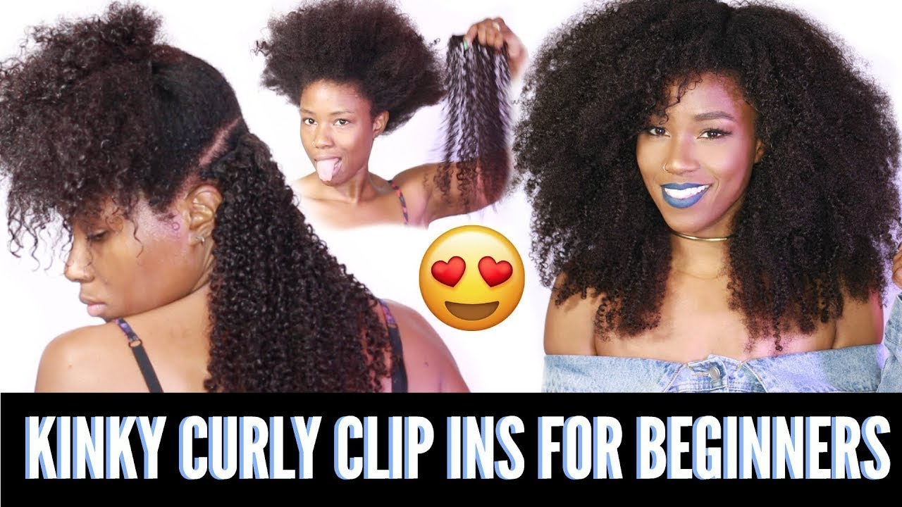How to install clip ins for beginners kinky curly clip ins from @HerGivenhair ergivenhair