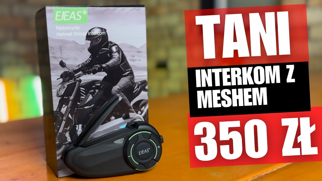 Tani interkom motocyklowy z MESH | EJEAS Q8 | TEST