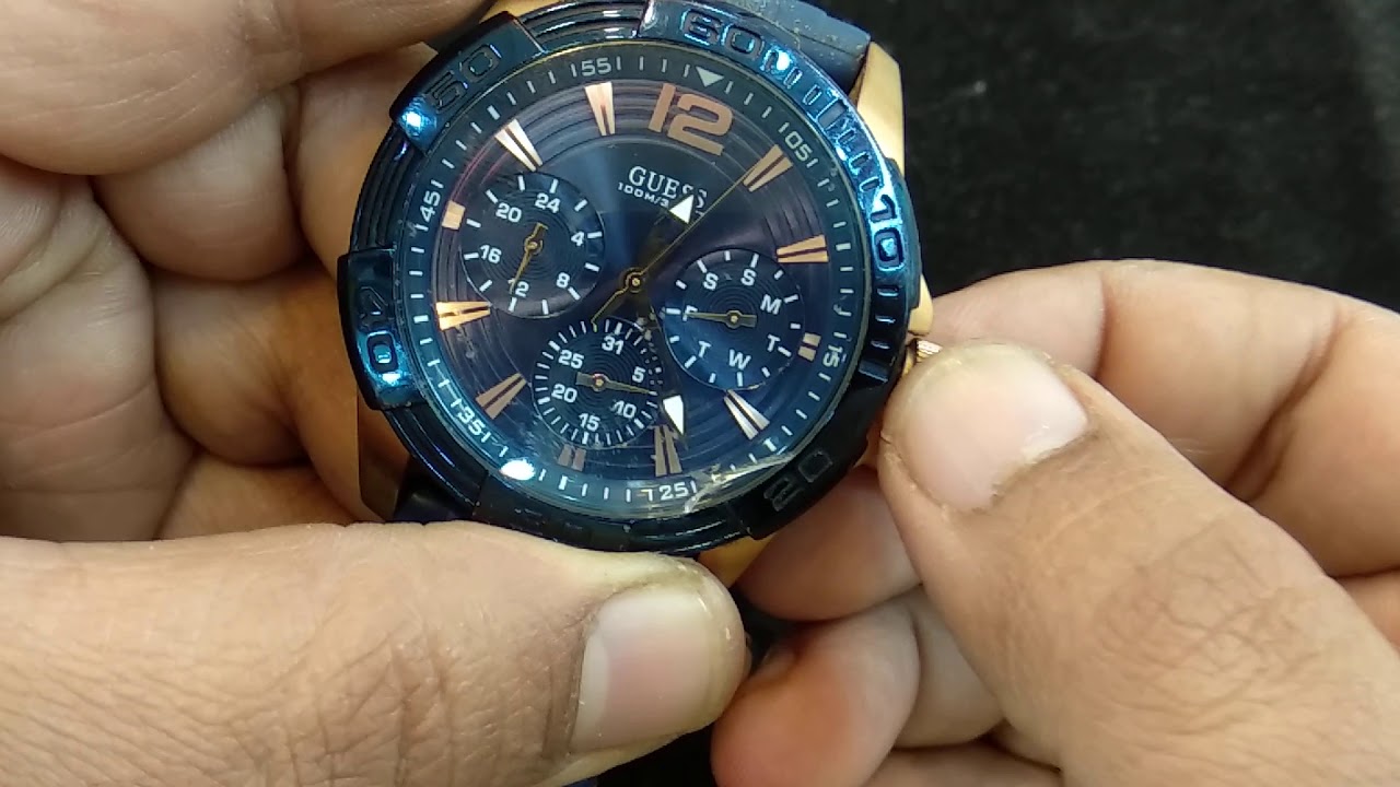 Guess Sports Multi Function Watch Time Configuration Review #guesswatch #fullpackage