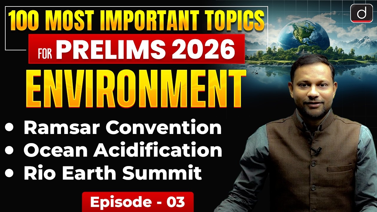 Ocean Acidification, Coral Bleaching & Eutrophication | Environment |UPSC 2026 | Drishti IAS English