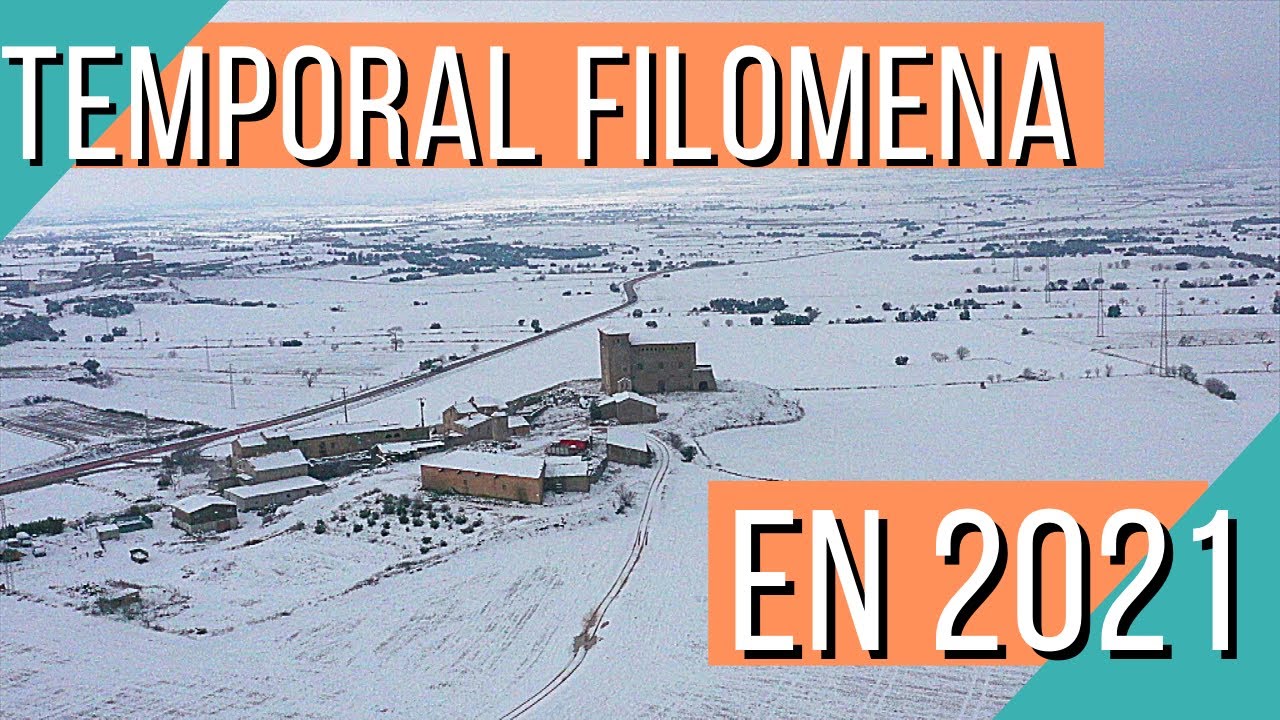 CASTILLOS NEVADOS por el TEMPORAL FILOMENA | Imágenes de Drone