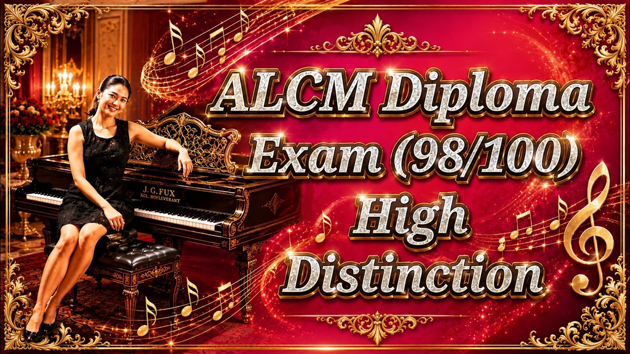 🎹✨ Deli's ALCM Diploma Piano Exam Sample Recording 🌟🎶(98/100) High Distinction.