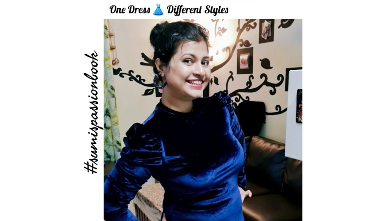 One Dress 👗 in Different Fashion Styles....