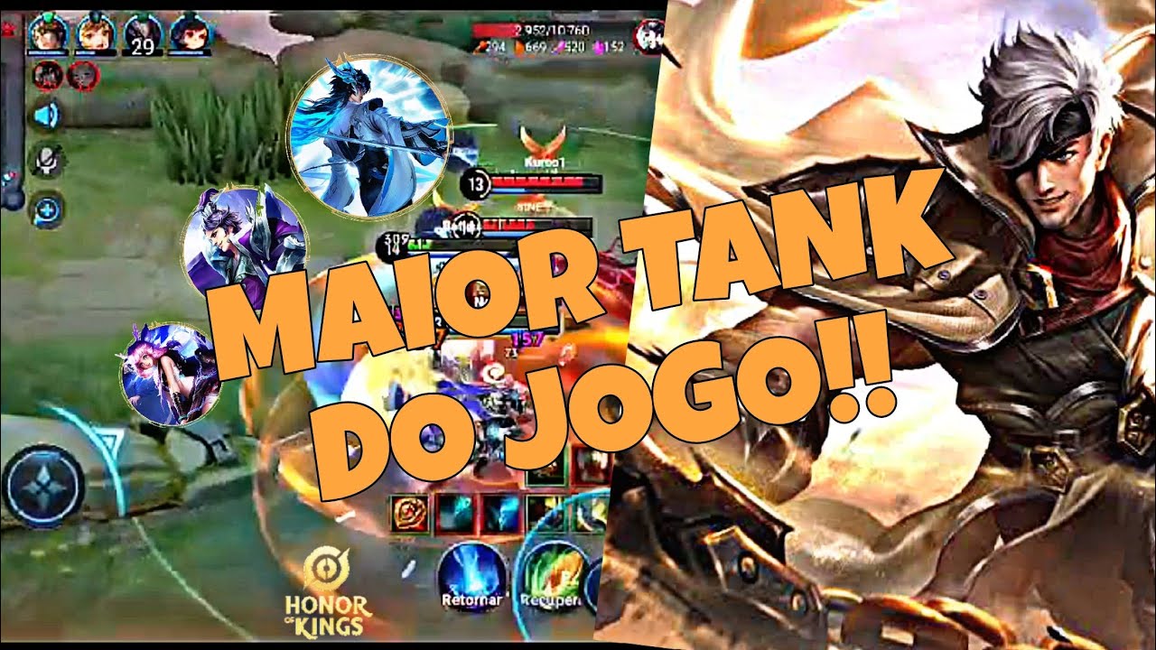 Gameplay DUN vs AUGRAN (MAIOR TANK DO HOK!!) - Honor Of Kings Br