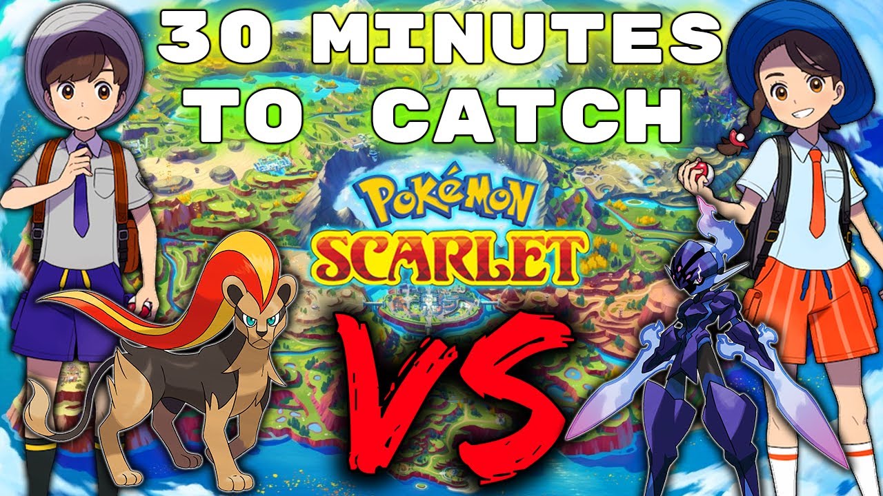 30 minutes to catch Pokemon in Scarlet and Violet. Then we FIGHT!