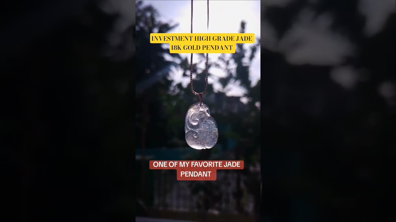 GOLD JADE INVESTMENT GRADE PENDANT- #JADE #GOLD #jadeite #jadeitegoldinvestment