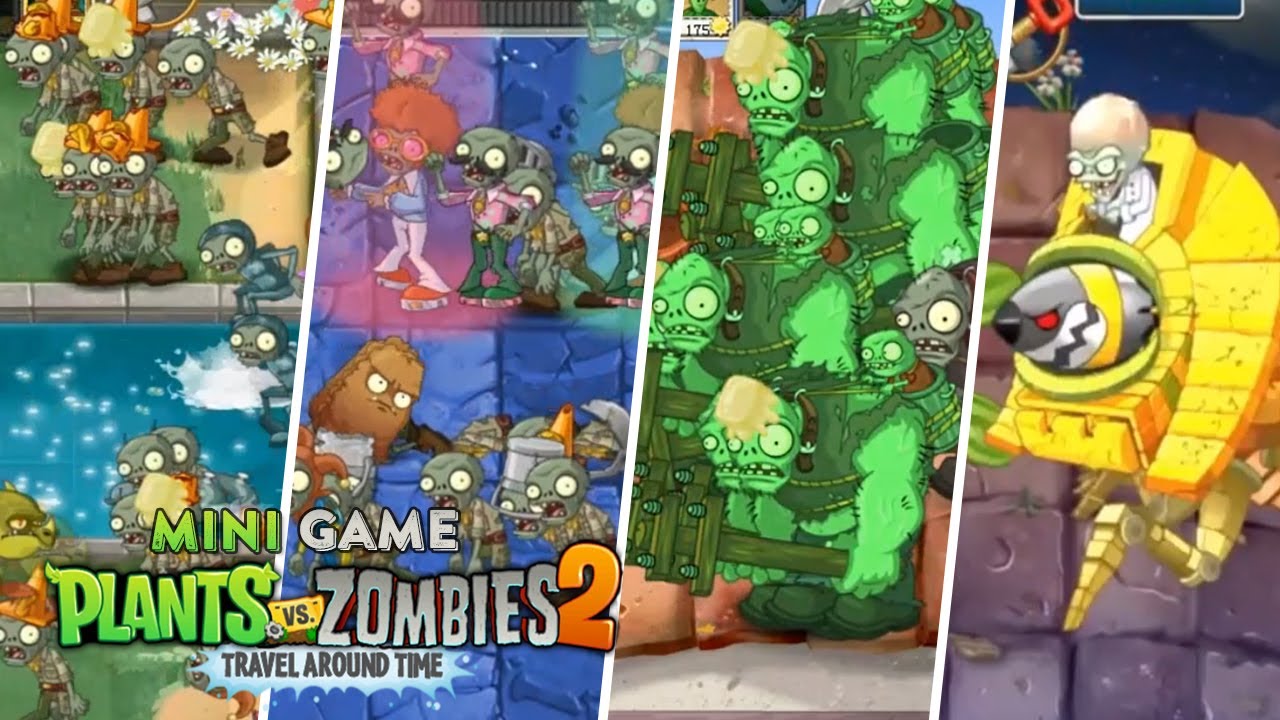 PvZ 2 PAK Travel Around Time Widescreen | Let's Play Mini Games with NEW Plants | Gameplay #3
