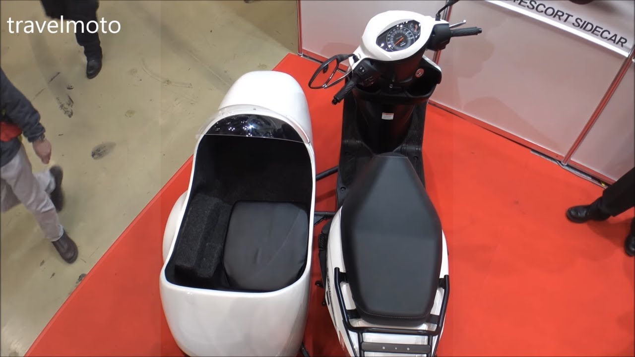 Suzuki ADDRESS scooter with side-car & trailer