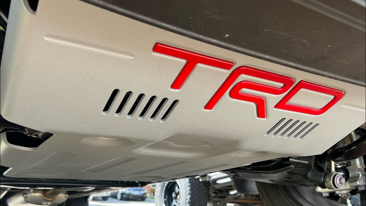 TRD Skid plate install on my 2022 Toyota Tundra