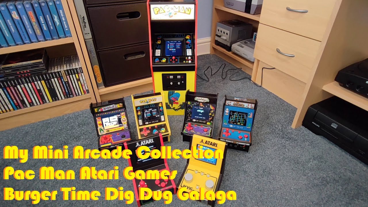 My Mini Arcade Collection Pac Man Atari Games Burger Time Dig Dug Galaga