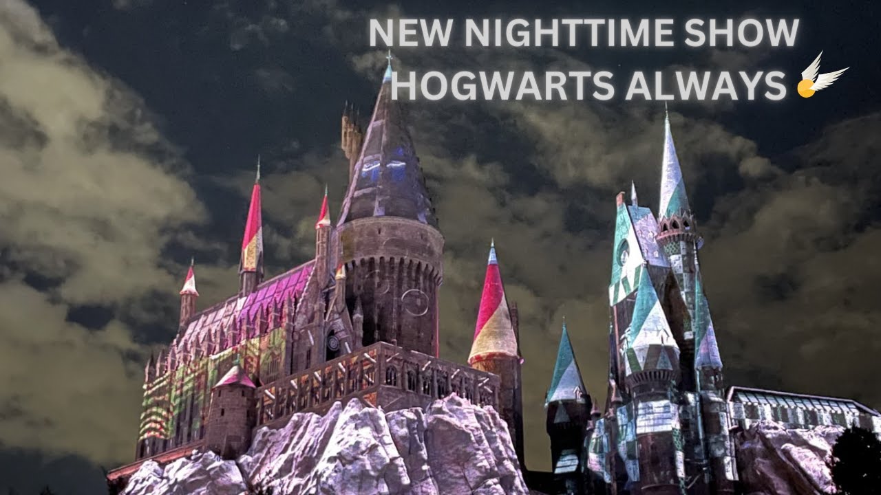 Full New Hogwarts Always Nighttime Show at Universal Orlando!!
