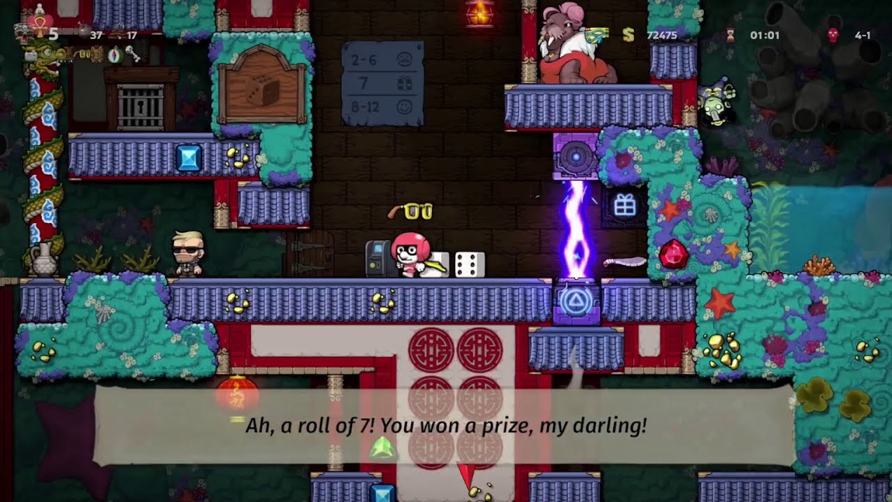 Spelunky 2: daily challenge - level 7-6 - 2025-12-25