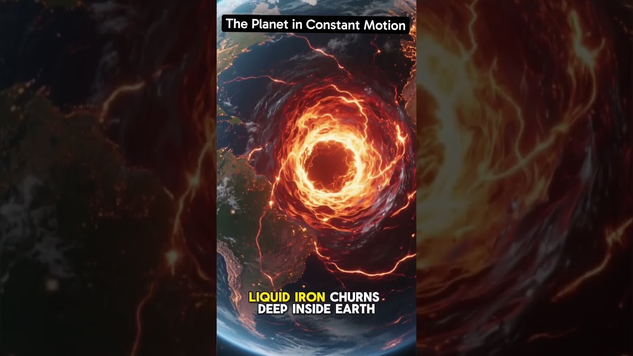 The planet in constant motion—spin, flow, and life never standing still. 🌍⏱️ 