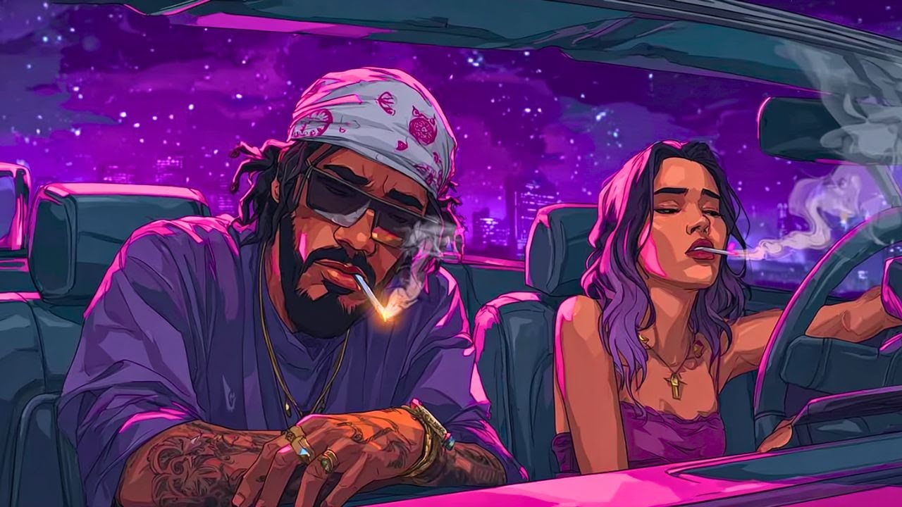 Neon West Coast Haze Playlist — 420 Vibe Music | Chill Rap • Bluesy Hip-Hop
