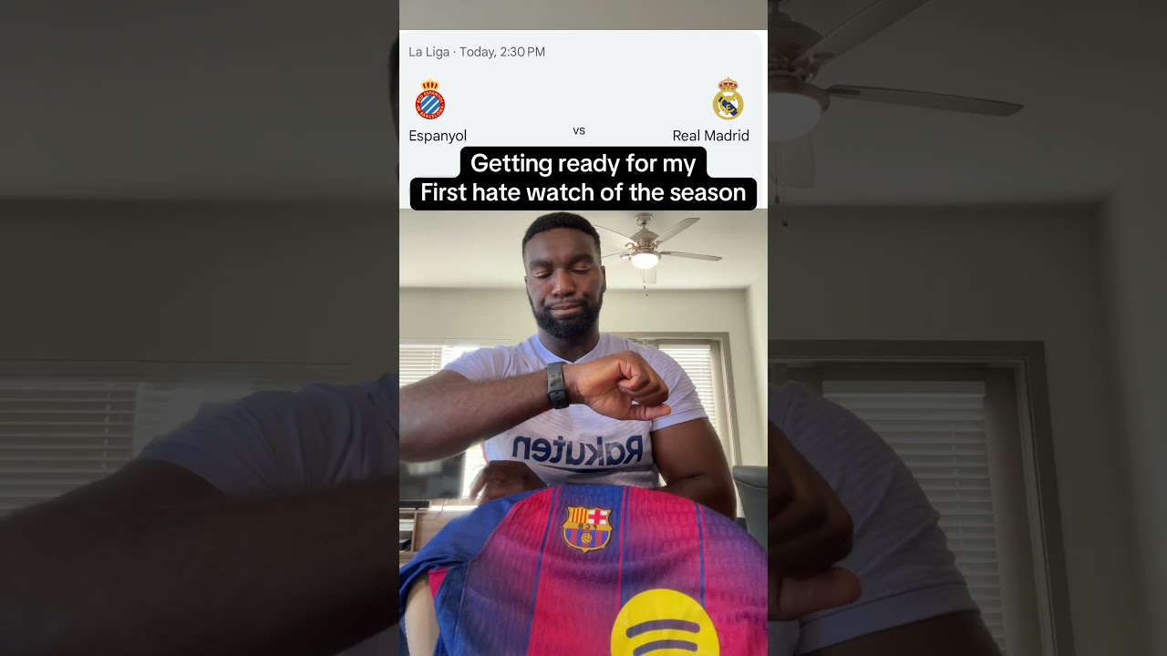 First la liga game 😤 #laliga #realmadrid #fcbarcelona