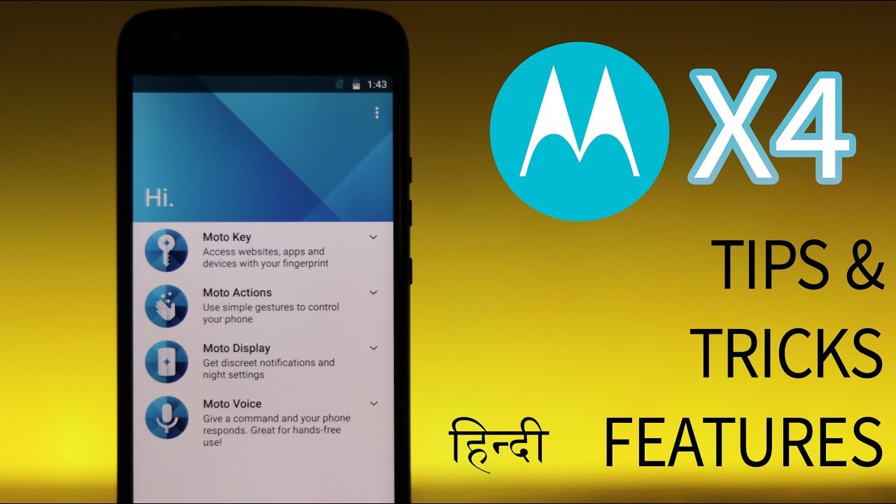 Hindi | Moto X4 Features Review | UI Tips & Tricks