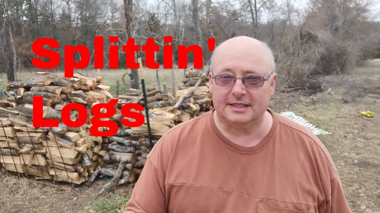 Splitting Firewood, Even 3 Way Knots, With My Superhandy Log Splitter From Amazon