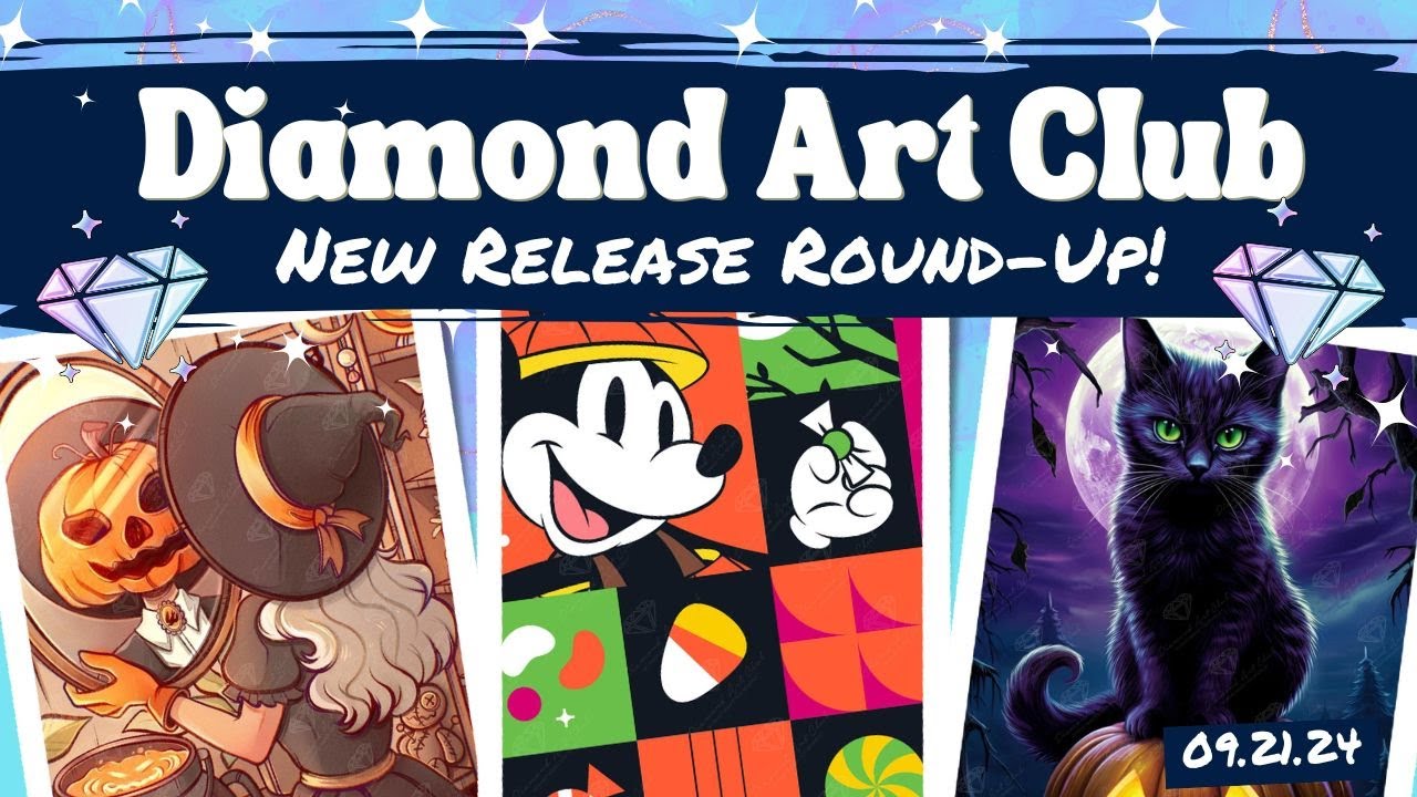 Diamond Art Club NEW Release Round Up - Halloween Special! Releasing Sept 21.24
