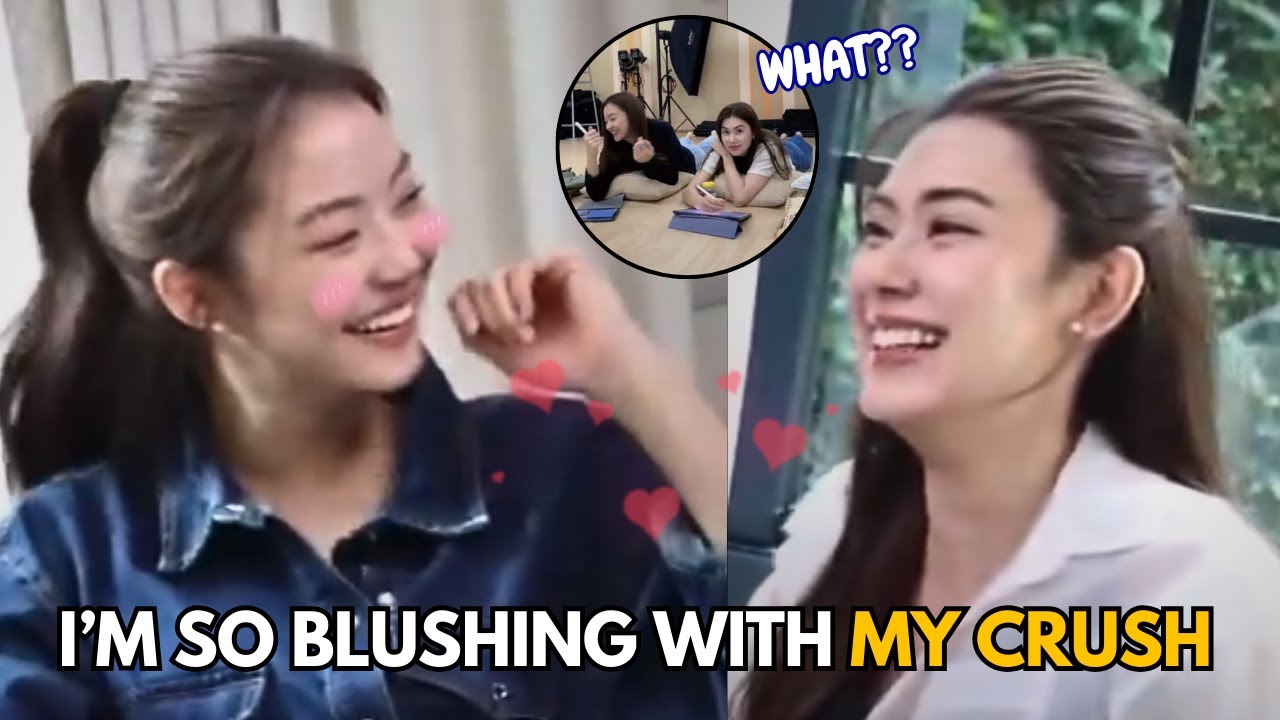 What was on Miu's mind that made her so shy and blushing like that when Lena was nearby??
