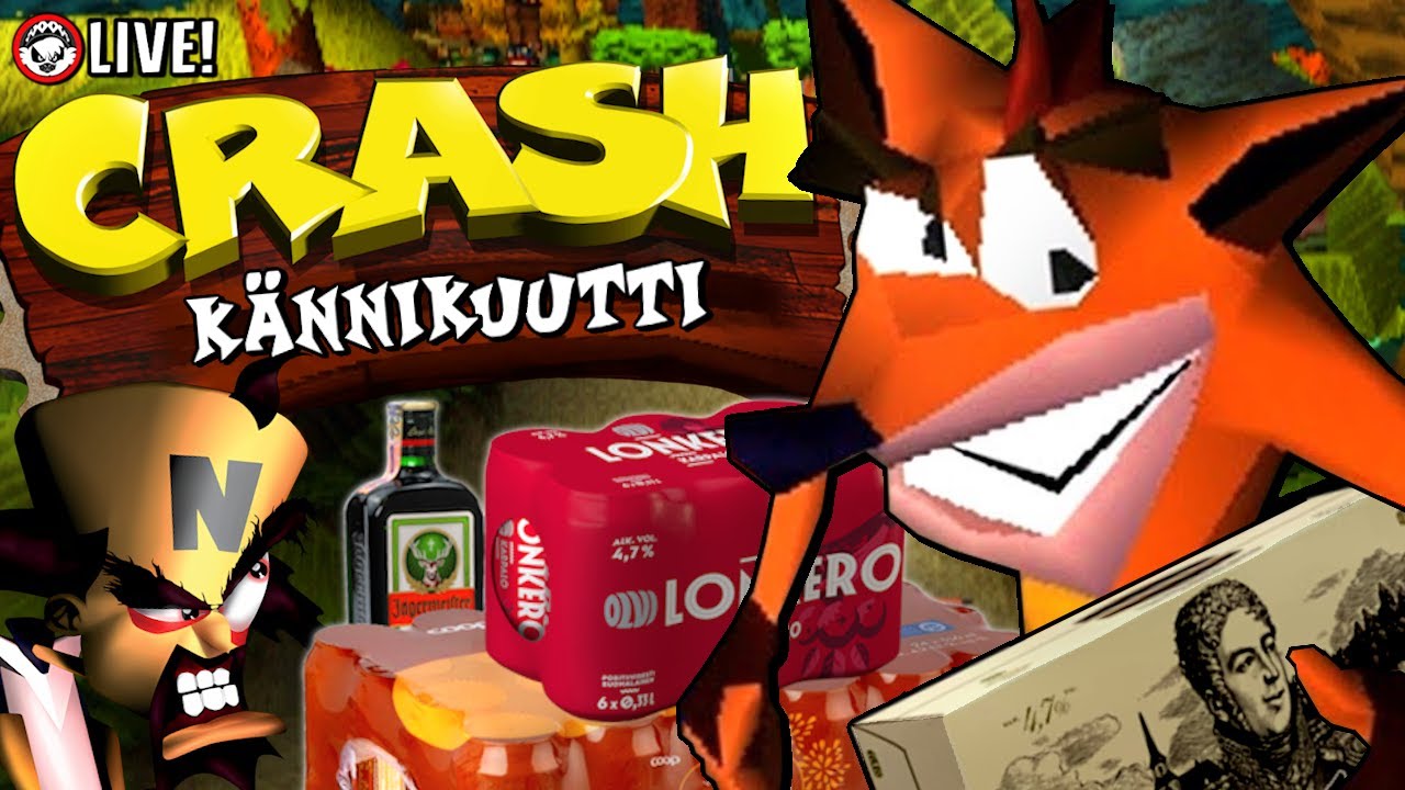 Kuutti Vs CRASH BANDICOOT JUOMAPELI w/ Kopla | Kuutti