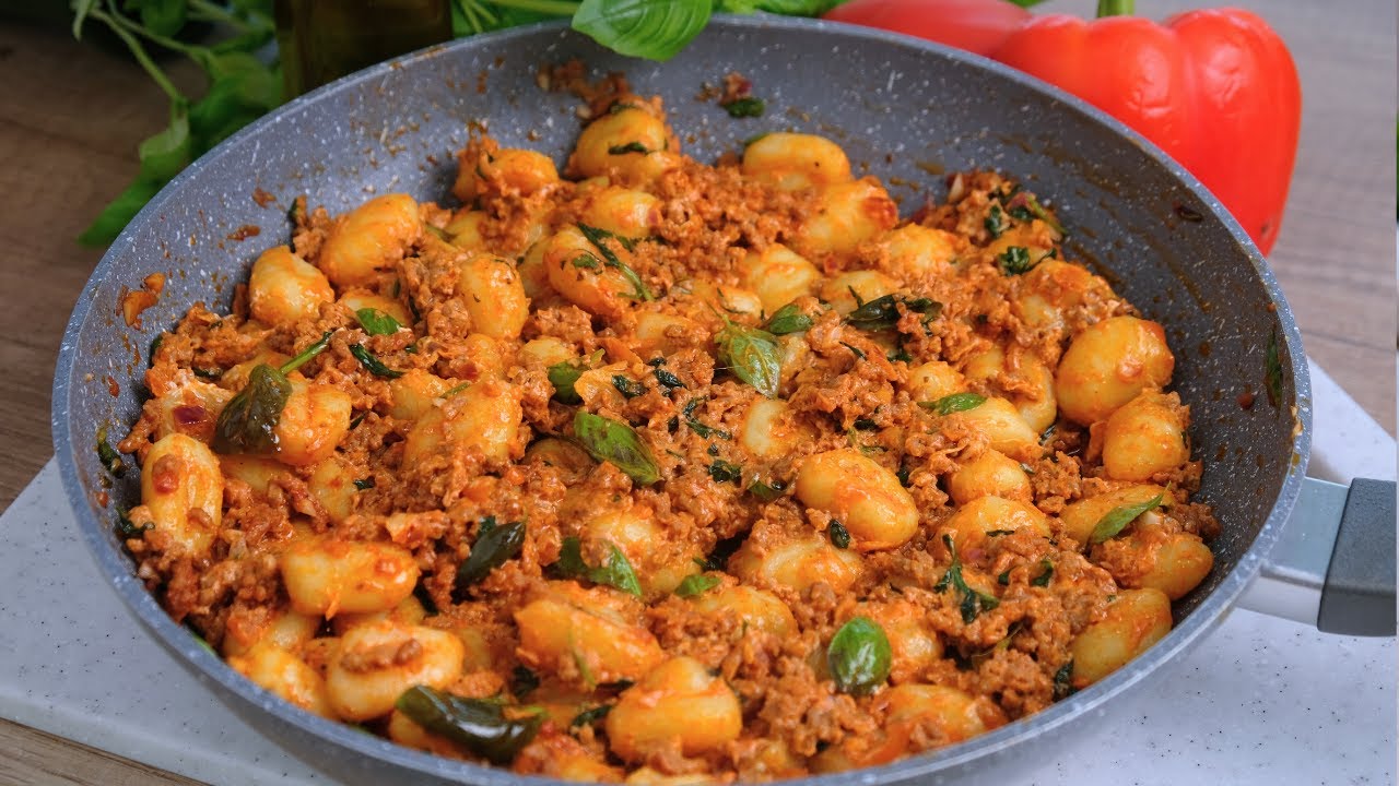 Gnocchi z mięsem mielonym, 15 minut i gotowe!