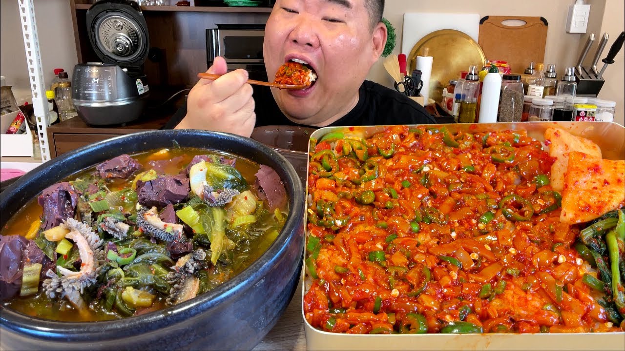 땡초젓밥 + (특)양평선지해장국 이열치열 한식먹방 입니다. MUKBANG