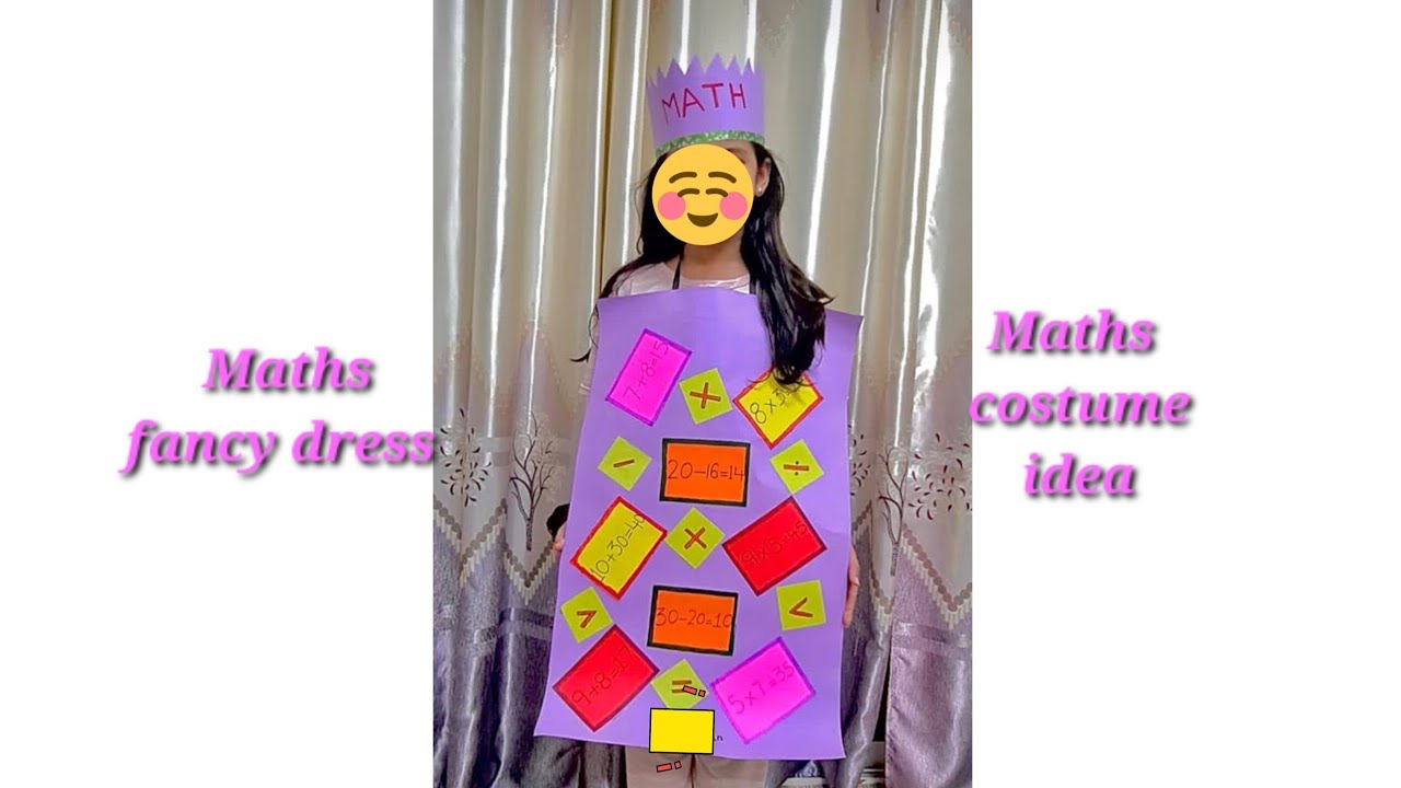 Maths costume idea /Maths fancy dress /Maths week costume