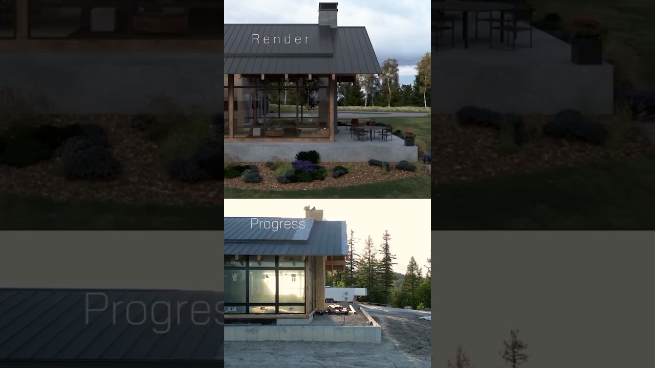 Rendered Reality: Architectural Visualization vs. Built Homes | Freestone Montana